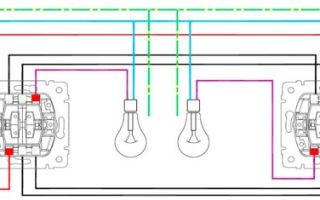 Схема подключения двухклавишного выключателя: как лучше подключить