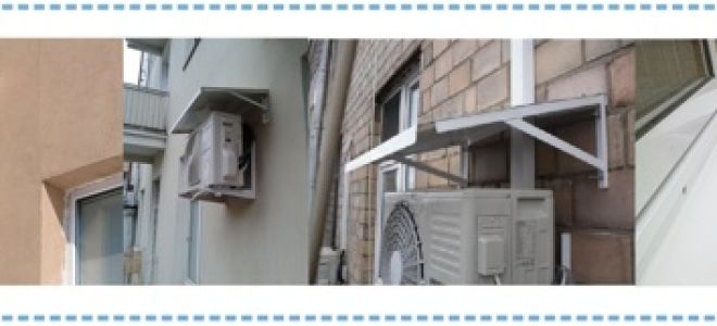 Козырек для кондиционера: варианты защиты, обустройство навеса