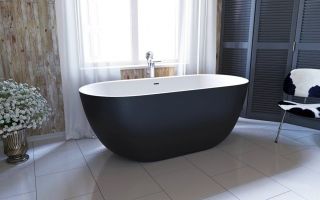 Стандартные размеры ванн: типовые габариты акриловых и чугунных чаш