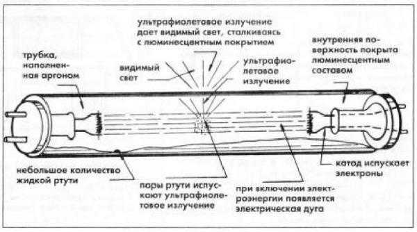 Электронный запуск люминесцентных ламп - принцип работы и подключение