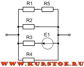 Формула расчета сопротивления при параллельном соединении резистора