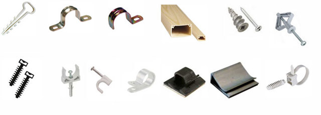 Монтаж провода: виды креплений кабеля к стенам в гофре или на скобах