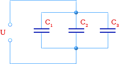 Формула расчета последовательного соединения конденсатора