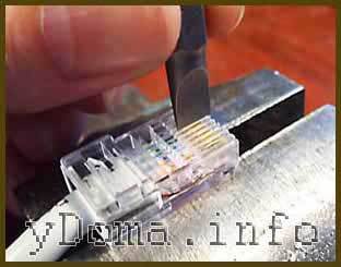 Инструмент обжимник коннектора rj45: технология соединения проводов