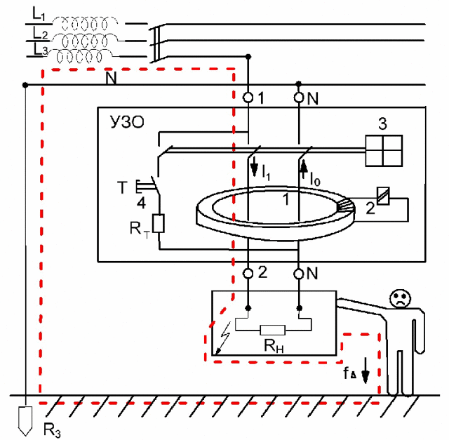 Как подключить УЗО в квартире без заземления: разбор схем