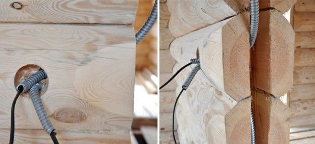 Электрика в деревянном доме: схемы проводки и правила монтажа