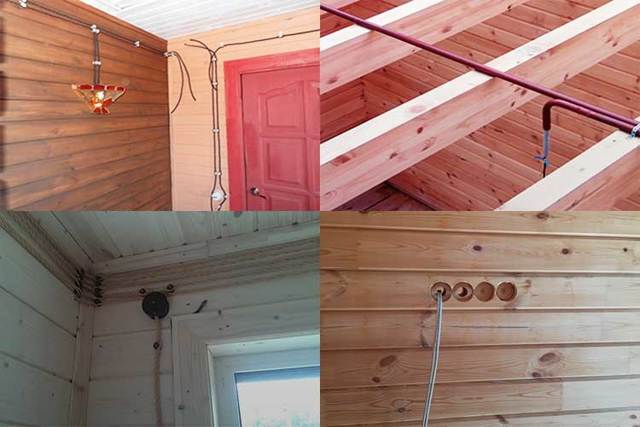 Электрика в деревянном доме: схемы проводки и правила монтажа