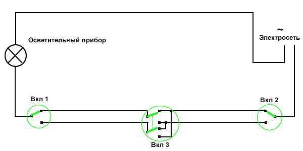 Схема подключения проходного выключателя одноклавишного: правила подключения и монтажная инструкция 